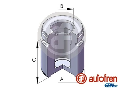 Piston, brake caliper